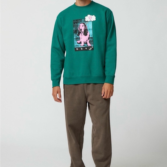 Obey Other - Green OBEY Sweatshirt